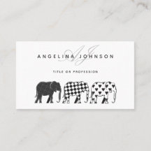 Elefanten , Schwarz-Weiß-Muster Beruflich