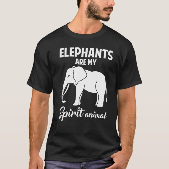 Elefanten sind mein Geist Tier Elefant für Männer  T-Shirt (Vorderseite)