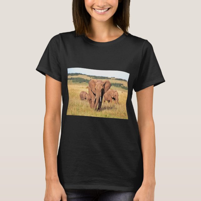 Elefanten süß  T-Shirt (Vorderseite)