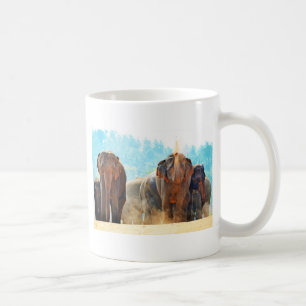 Elefanten Tiere Safari Schicksal Frieden Liebe Kaffeetasse