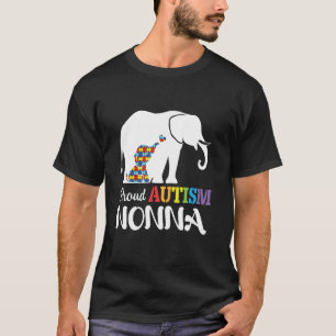 Elefanten Umarmen Sich Stolz Autism Nonna Akzeptie T-Shirt