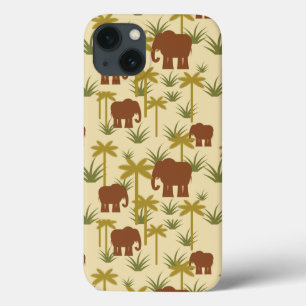 Elefanten und Palmen in Camouflage Case-Mate iPhone Hülle
