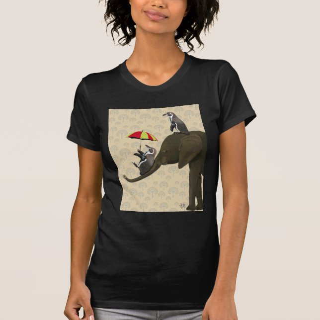 Elefanten und Pinguine T-Shirt (Vorderseite)