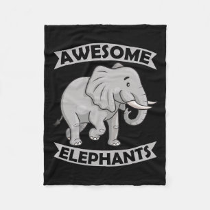 Elefanten Zoo Zirkus Spaß Elefant Konservativ Fleecedecke