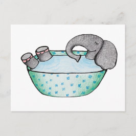 Elefantenbad Postkarte