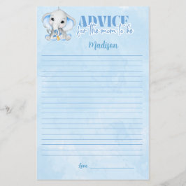 Elefantenberatung für Mama Baby Shower Game