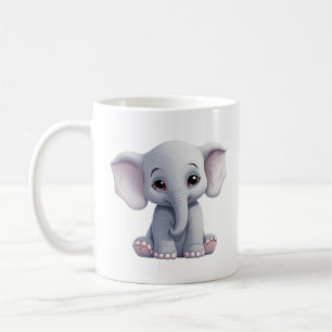 Elefantenbild des Cartoon Kaffeetasse