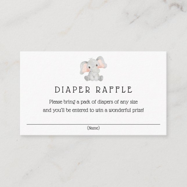 Elefantenbücher für Babysteckkarte Begleitkarte (Vorderseite)