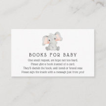 Elefantenbücher für die Babyverpackungskarte