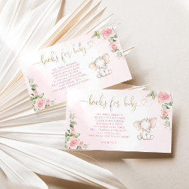 Elefantenbücher für Mädchen Begleitkarte