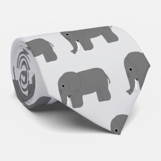 Elefantendesign Krawatte