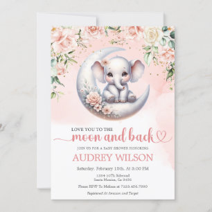 Elefantendusche Liebe zum Mond und zurück Einladung