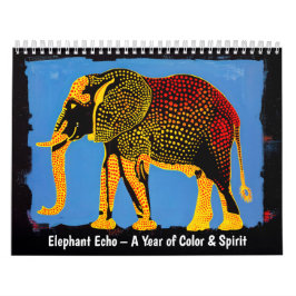 Elefantenecho – Ein Jahr voller Farbe und Geist Kalender