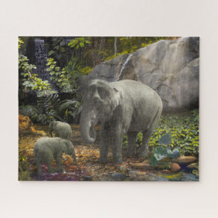 Elefantenfamilie RAIN FOREST PARTY Puzzle