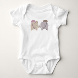 Elefantenfreunde Baby Strampler