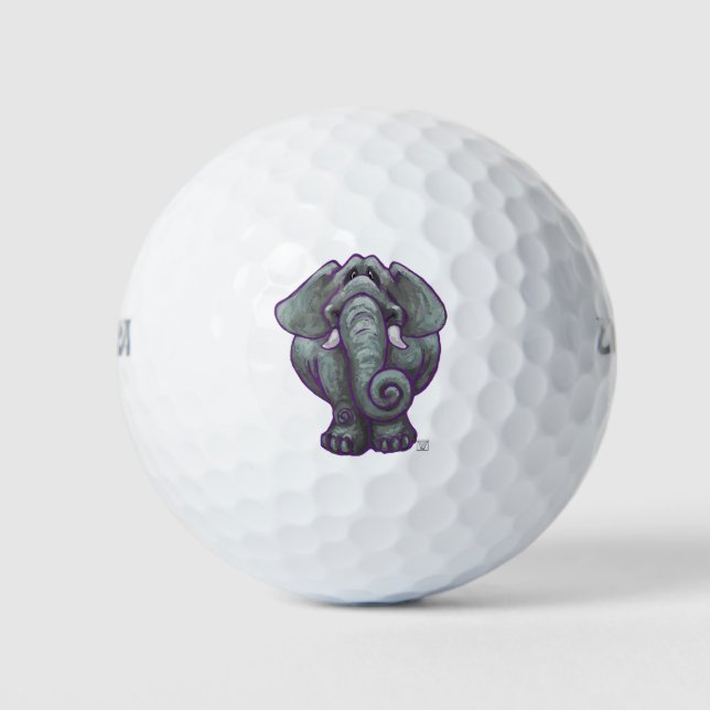 Elefantengeschenke und Zubehör Golfball (Vorderseite)
