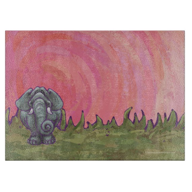 Elefantengeschenke und Zubehör Schneidebrett (Vorderseite)