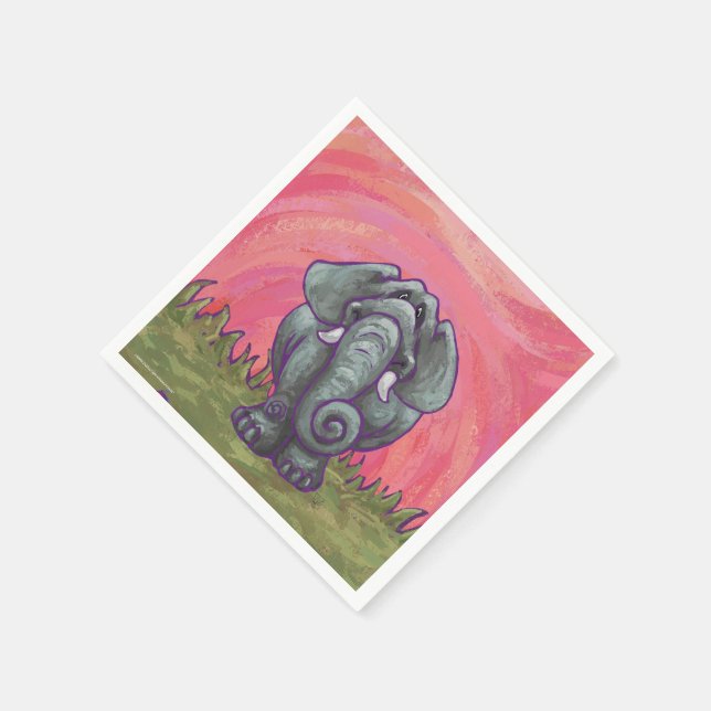 Elefantengeschenke und Zubehör Serviette (Ecke)