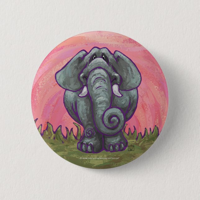 Elefantengeschenke & Zubehör Button (Vorderseite)