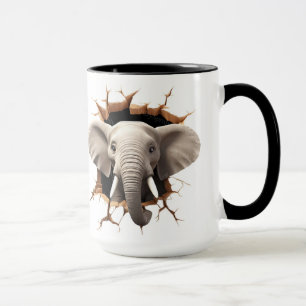 Elefantenhintergrund ausschneiden tasse
