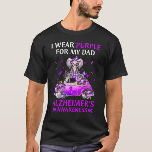 Elefantenkleid Lila für mein Vater Alzheimer T-Shirt