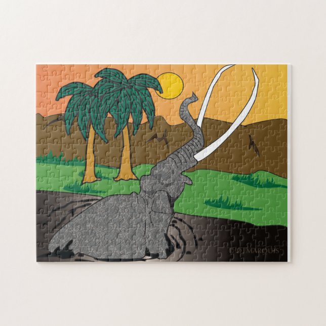 ELEFANTENLEBENS-PUZZLE PUZZLE (Horizontal)