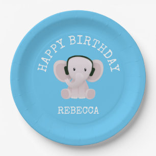 Elefantenmusik Pappteller