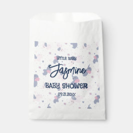 Elefantenmuster aus niedlichem Cartoon auf marineb Geschenktütchen