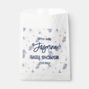 Elefantenmuster aus niedlichem Cartoon auf marineb Geschenktütchen