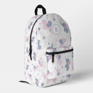 Elefantenmuster aus niedlichem Cartoon Bedruckter Rucksack