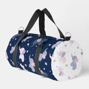 Elefantenmuster aus niedlichem Cartoon Duffle Bag