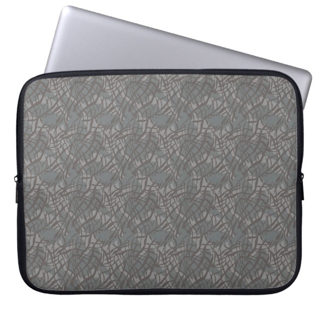 Elefantenmuster Laptopschutzhülle (Vorderseite)
