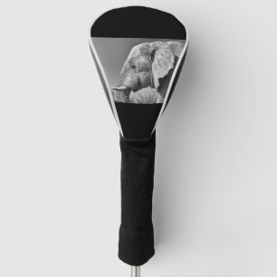 Elefantenportrait Golf Headcover