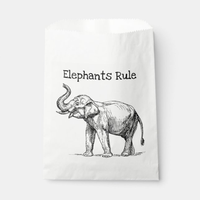 Elefantenregel Geschenktütchen (Vorderseite)