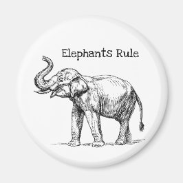 Elefantenregel Magnet