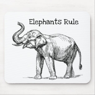 Elefantenregel Mousepad