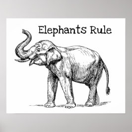Elefantenregel Poster