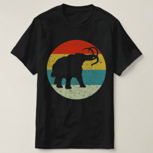 Elefantenretro Vintage Silhouette 70er T-Shirt