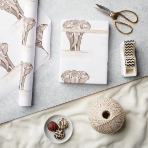 Elefantenschmuck Geschenkpapier