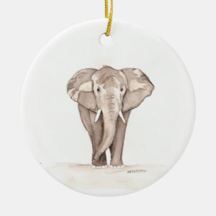Elefantenschmuck Keramik Ornament