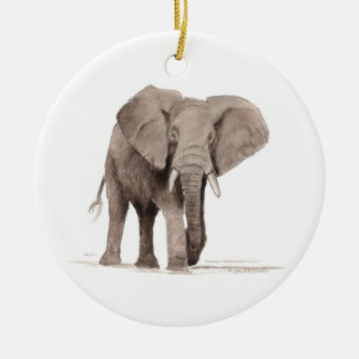 Elefantenschmuck Keramik Ornament