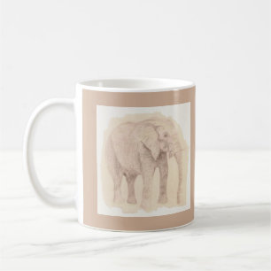 Elefantenskizzenkunst Kaffeetasse