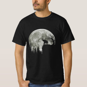 Elefantenständer auf gebirgshängigem Halloween-Mon T-Shirt