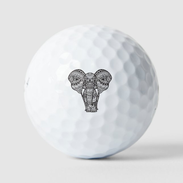 Elefantenstil Golfball (Vorderseite)