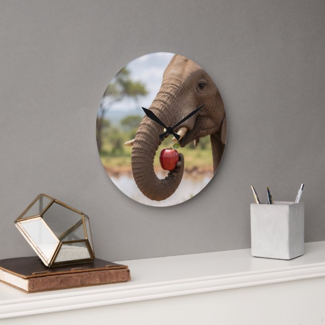 Elefantenuhr Große Wanduhr (Büro)