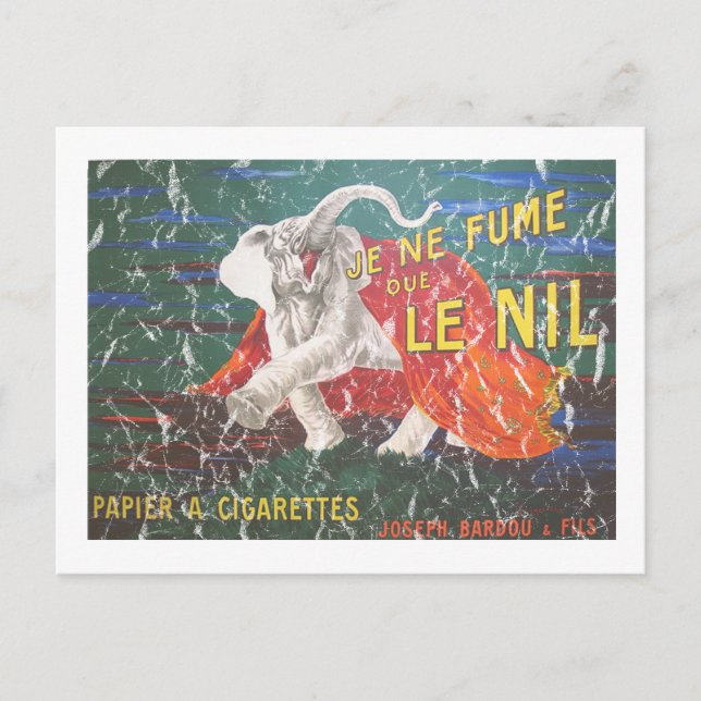 Elefantenzigaretten-1900 - Not leidend Postkarte (Vorderseite)