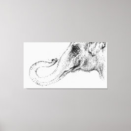 Elefant's treue 100% von Inkspot Leinwanddruck