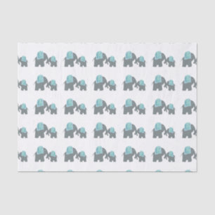 ElefantSeidenpapier, Mama und Baby-Elefant Seidenpapier