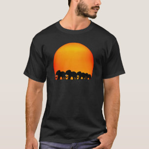 Elefantsonnenaufgang-T - Shirt