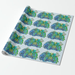 ElefantSucculent Geschenkpapier